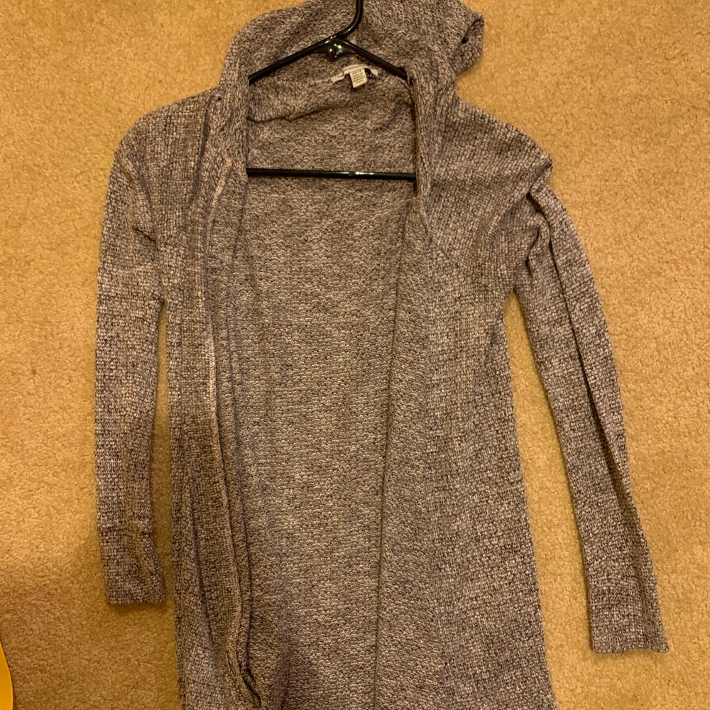 ae hooded cardigan